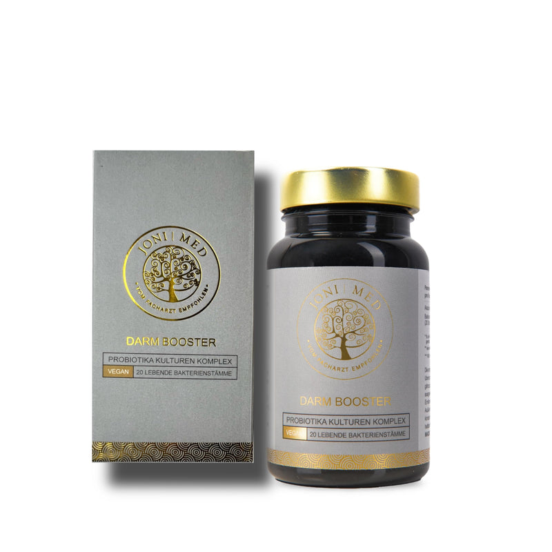 Jonimed - Gut Kulturen Probiotic - 20 High Dose Bacteria Strains With Acacia Fiber, Without Inulin - 90 Vegan/Gastric Juice-Resistant Capsules - Intestinal Booster Made In Germany - NewNest Australia