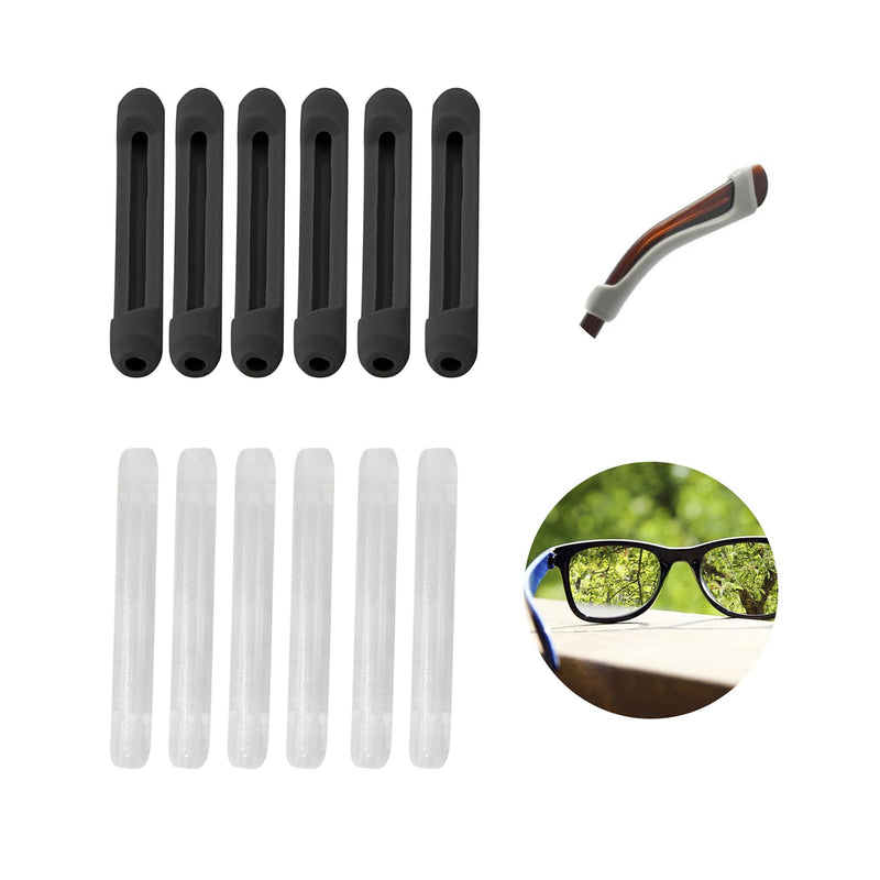 6 pairs of glasses temple cover silicone non-slip elasticity glasses non-slip stopper glasses accessories soft glasses holder universal glasses ear hooks suitable for running, sports, camping, learning to read - NewNest Australia