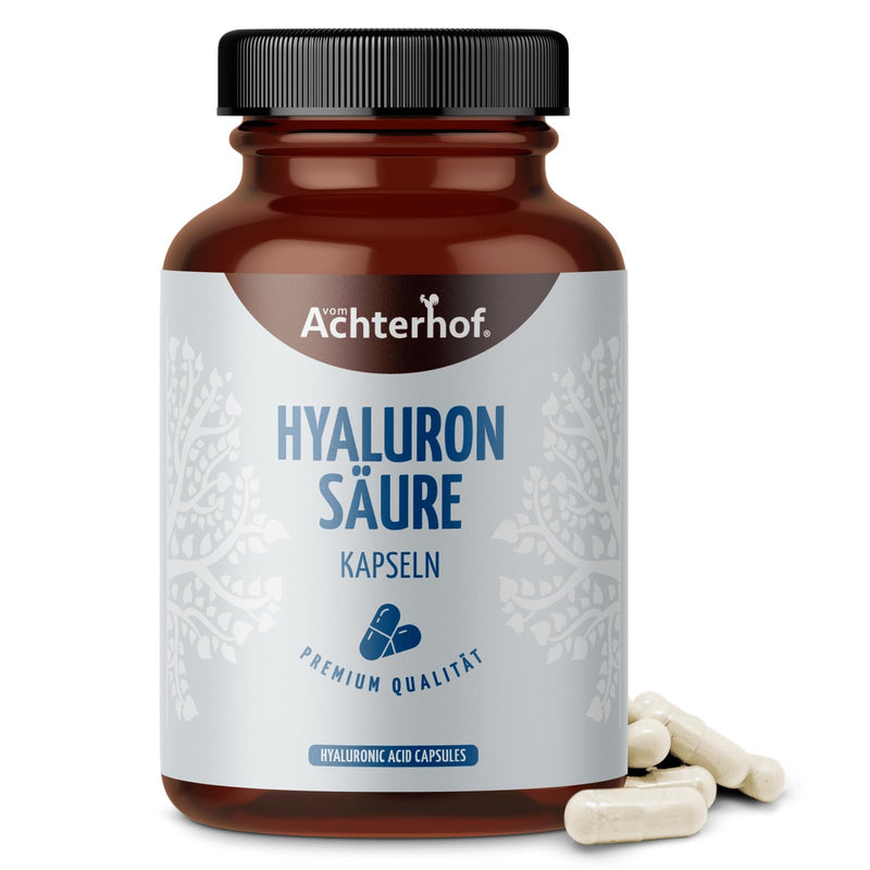 Hyaluronic acid 120 capsules | Highly dosed with 500mg hyaluronic acid per capsule | 100% vegan | Highly pure and made without solvents | from the aft yard - NewNest Australia