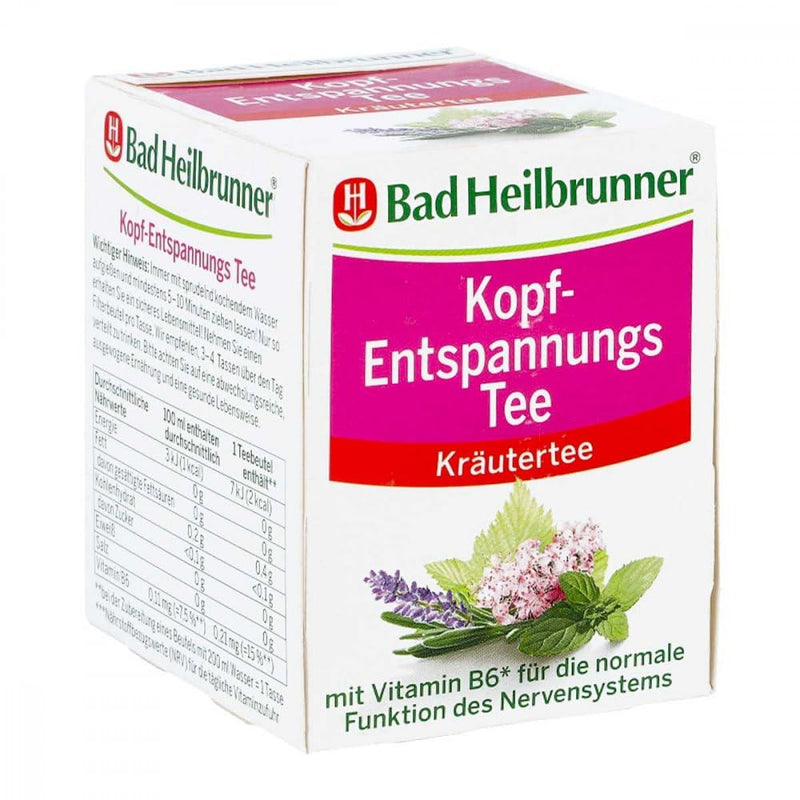 Bad Heilbrunner Head Relaxation Tea Filter Bags 8 pcs - NewNest Australia