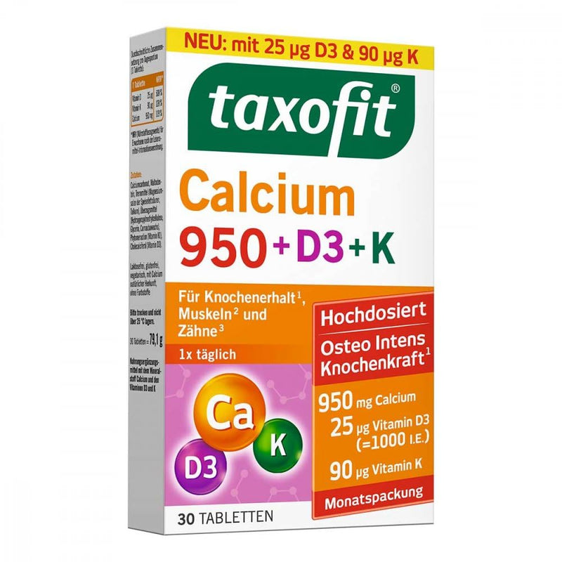 Taxofit Calcium 950+D3+K tablets 30 pcs - NewNest Australia