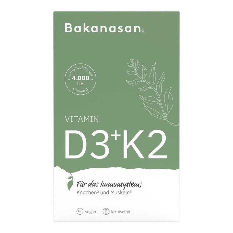 Bakanasan Vitamin D3+k2 capsules 60 pieces - NewNest Australia