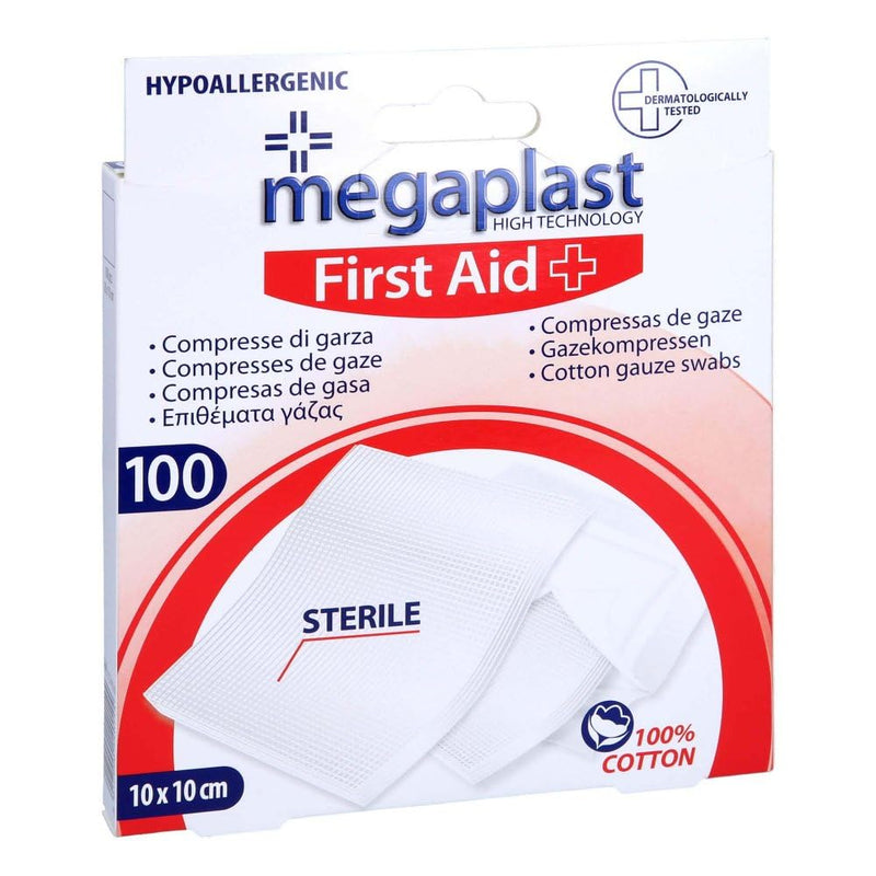 Gauze compresses 10x10 cm sterile 100 pieces - NewNest Australia