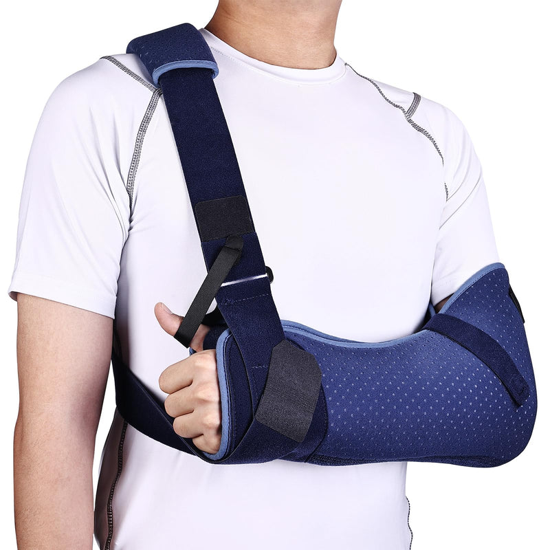 Willcom Arm Sling Shoulder, Medical Arm Sling for Women Men, Breathable Shoulder Support for Broken Arm, Elbow, Wrist and Injury Recovery (Left, M) M Left Arm - NewNest Australia