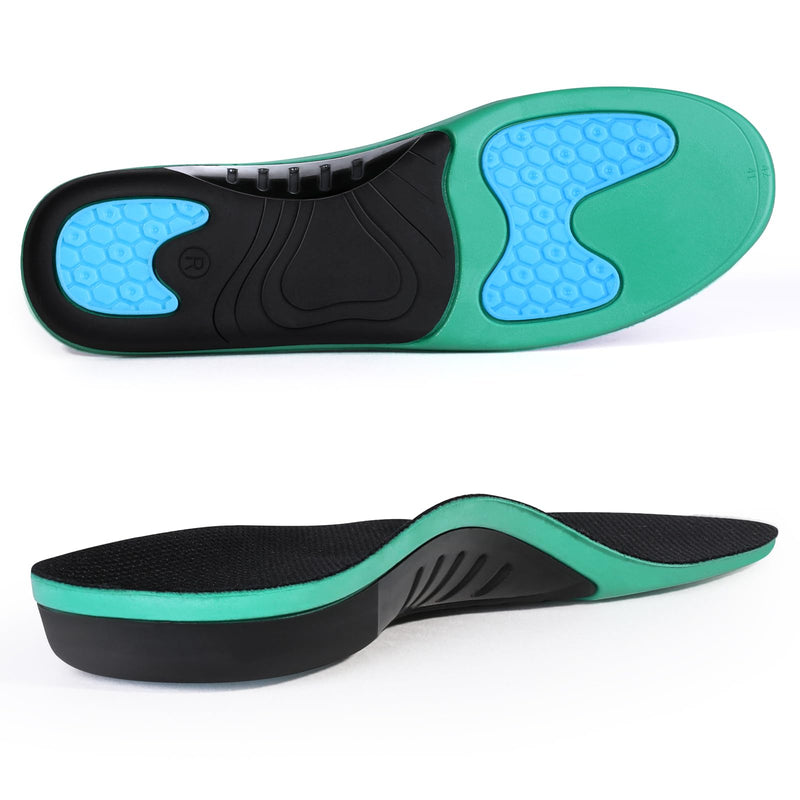 3ANGNI Orthopedic insoles heel spur insoles, arched splayfoot for plantar fasciitis, flat feet, men and women, can also be used for insoles, work shoes, shoe insoles, shoes EU (38-41) - 26 cm, black - NewNest Australia