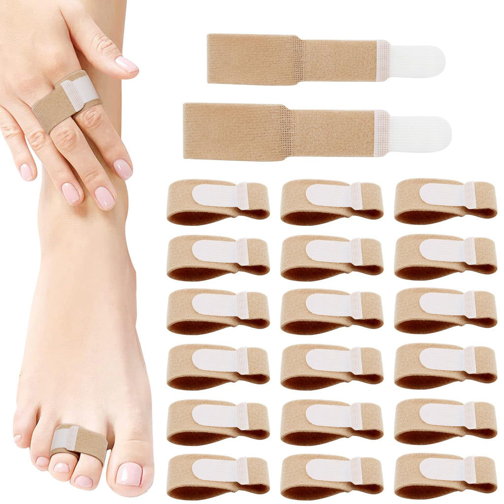 ZOCONE Pack of 20 Hammer Toe Bandages, Toe Protector Toe Separators, for Correcting Hammer Toes, Crooked Toes, Overlapping Toes (10 Skin Color Medium + 10 Skin Color Large) - NewNest Australia