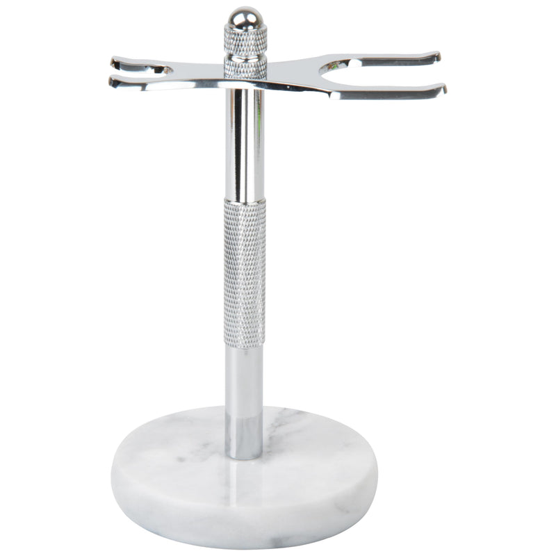 GMYIAK Razor and brush stand, razor holder with marble base is more stable, the base does not rust and the fitted protective distance protects your worktop, a gift (white). - NewNest Australia