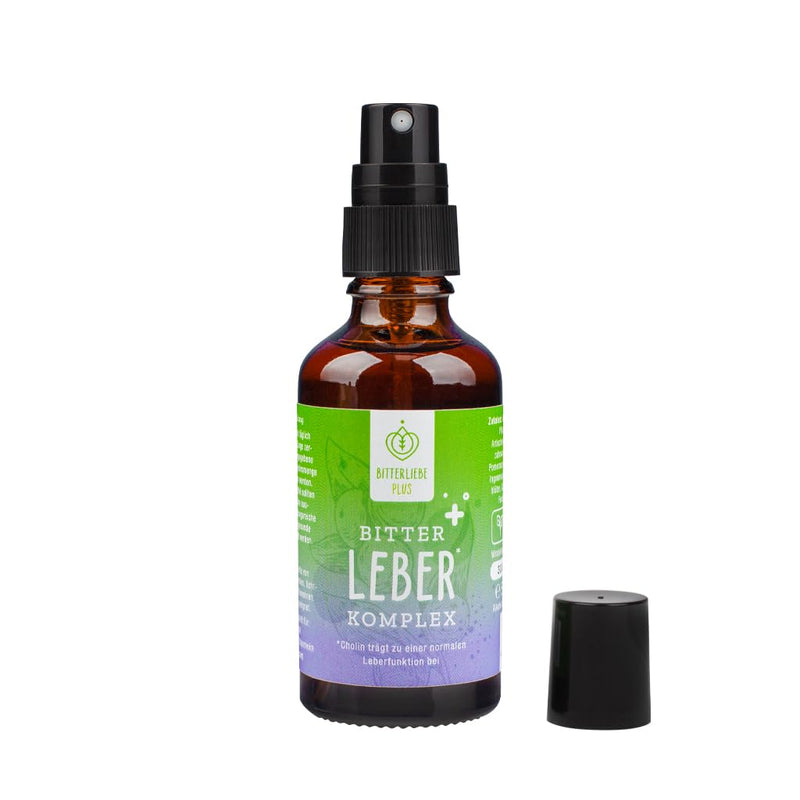 BitterLiebe® Liver Complex Spray - Natural Support of Liver Function with Bitter Substances and Choline, for Fat Digestion and Detoxification - NewNest Australia