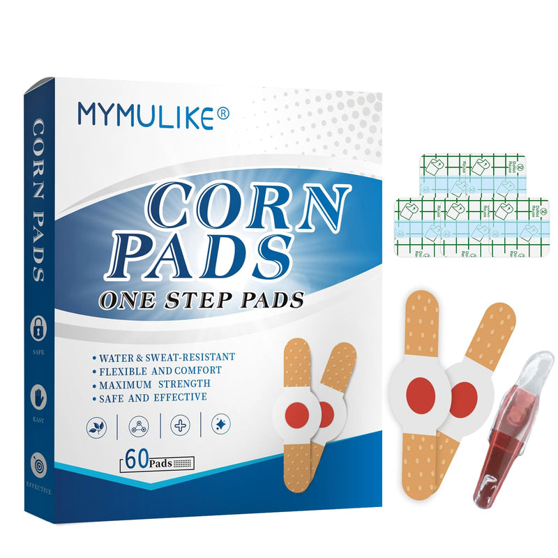 MYMULIKE 60 Count Corn Plasters, Remover Corns for Feet, Corn Soothing and Foot Care Stubborn Corns Remove Sole of Foot - NewNest Australia