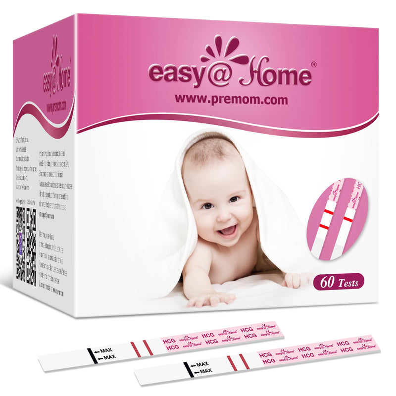 Easy@Home 60 X Pregnancy Test Early Test 10 Miu/Ml - Sensitive Pregnancy Test - Early Pregnancy Test Strips With Highest Accuracy | Reliable Ultra Early Test Pregnancy - NewNest Australia