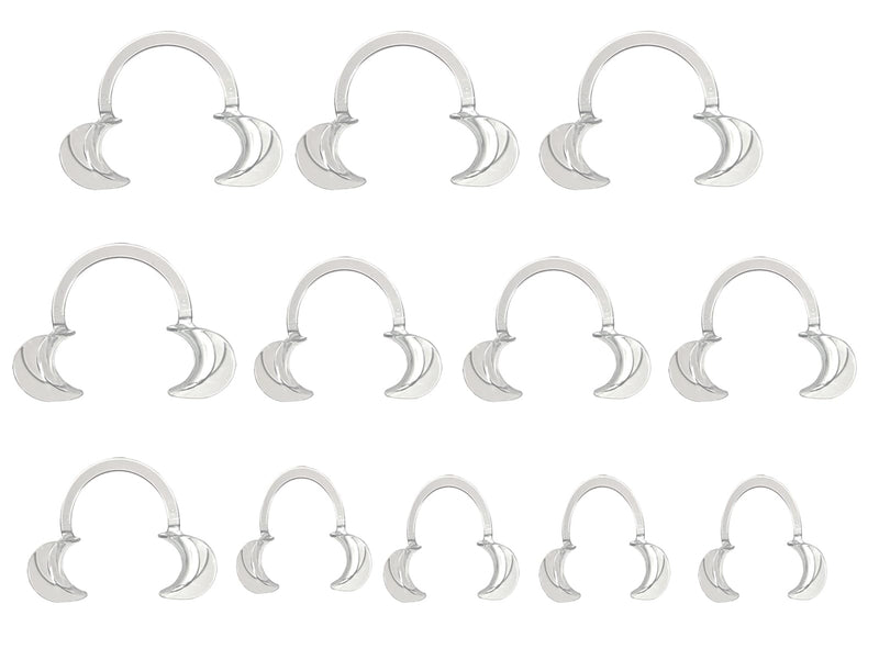 Dental Cheek Retractor, 12 Pcs C Shape Autoclavable Mouth Opener for Teeth Whitening, 3 Sizes Clear Lip Cheek Retractor for Dentist Party Mouth Guard Speak Out Challenge Game - NewNest Australia