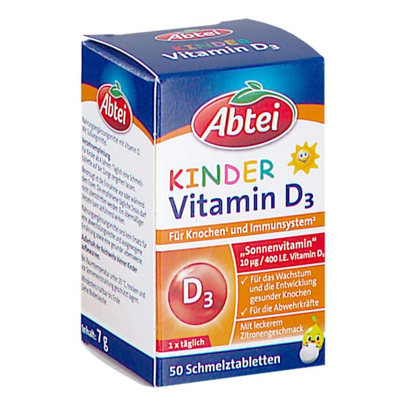Abtei Children's Vitamin D3 melting tablets 50 pieces - NewNest Australia