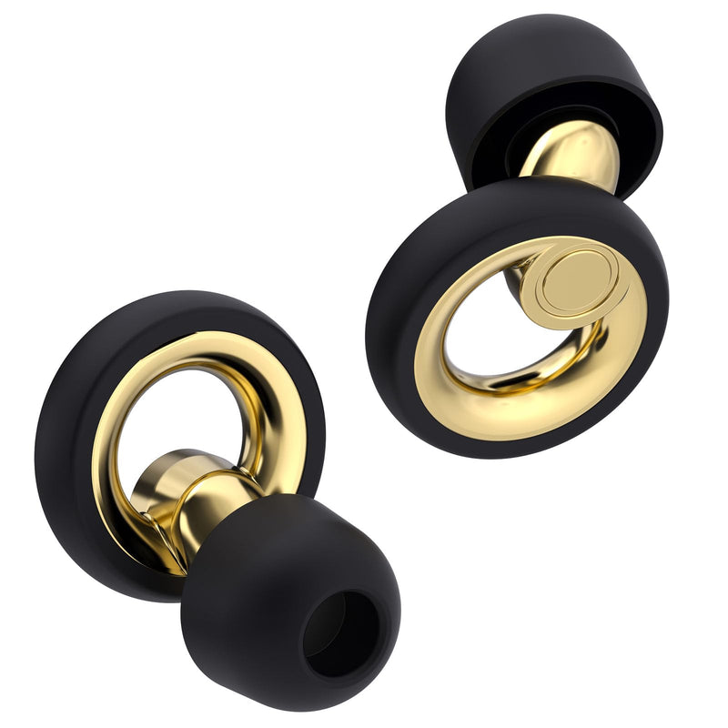 Jayine Plus Ear Plugs For Sleeping, Ear Protection Ear Plugs Reduction 30 Db, Reusable Soft Silicone Earplugs For Concerts, Travel, Concentration - More Extra Accessories Including - Gold - NewNest Australia