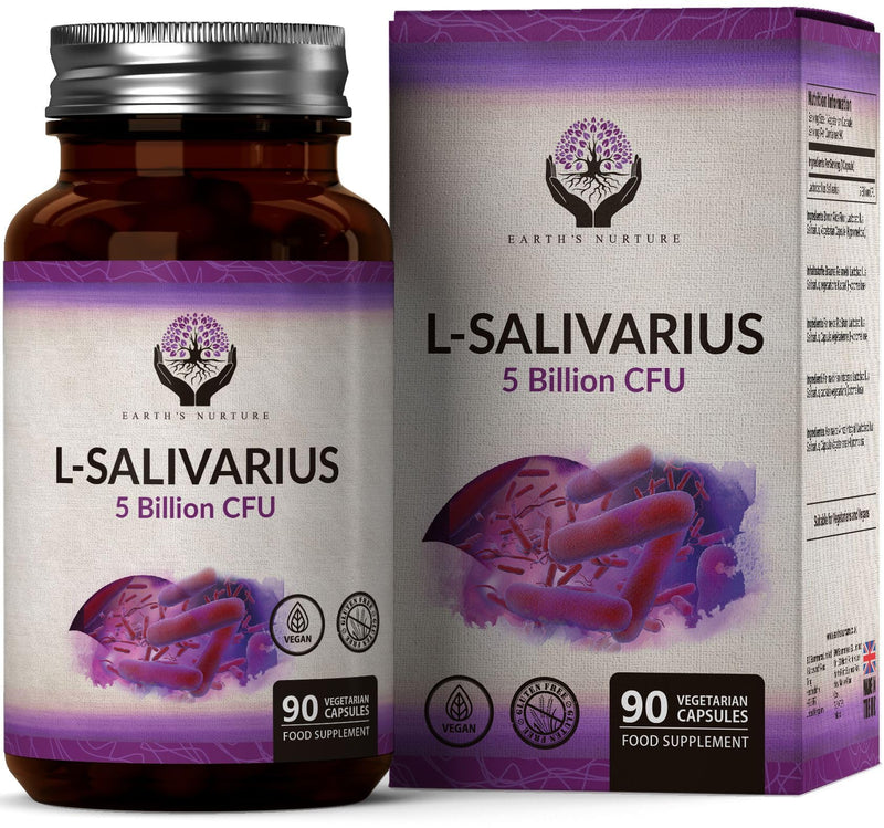 En Lactobacillus Salivarius Probiotic | 90 High-Dose Lactobacillus Salivarius Capsules - 5 Billion Kbu L Salivarius Probiotics Per Capsule | Gmo, Gluten & Allergen Free | Made In Uk - NewNest Australia