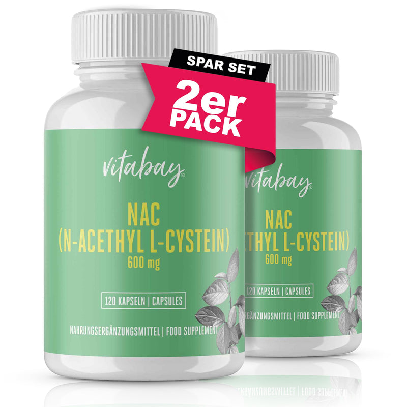 Vitabay NAC Capsules N Acetyl Cysteine 240 Capsules VEGAN & LABORATORY TESTED - N-Acetyl Cysteine NAC 600 mg - N-Acetyl-l-Cysteine N-Acetylcysteine 600mg Acetylcysteine 600 mg NAC Supplement L Cysteine L-Cysteine 240 pieces (pack of 1) - NewNest Australia