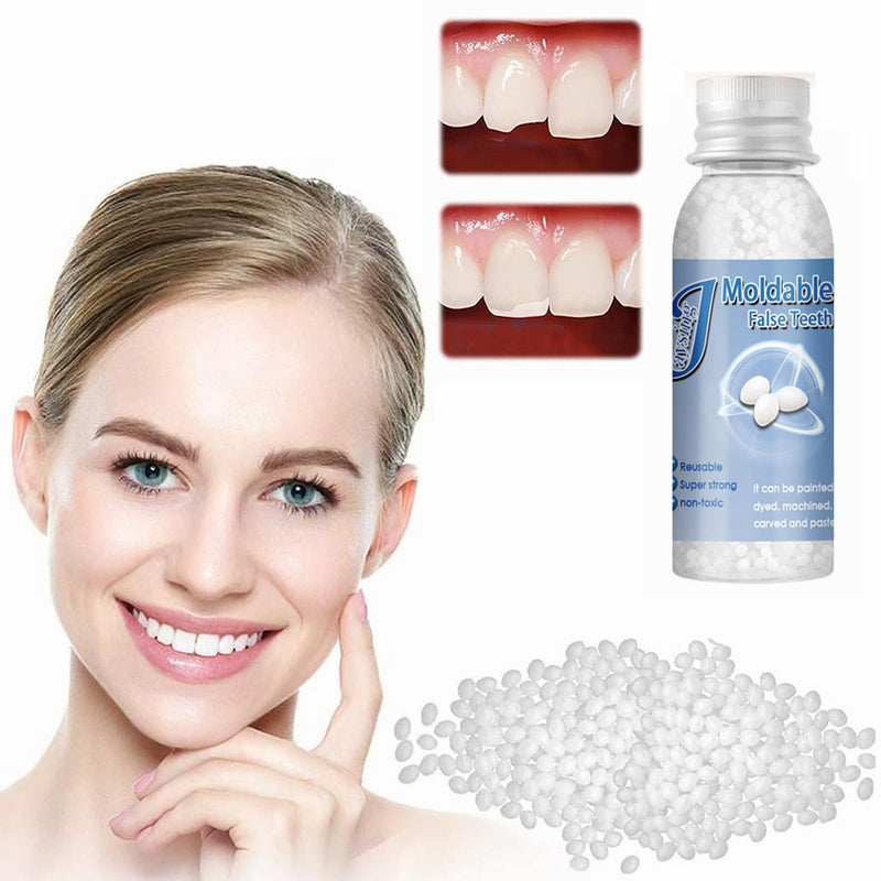 Temporary Dentures, Dentures Prosthesis, Temporary Tooth Repair Kit, Vampire Fake Dentures, for Halloween, Cosplay, 30ml - NewNest Australia