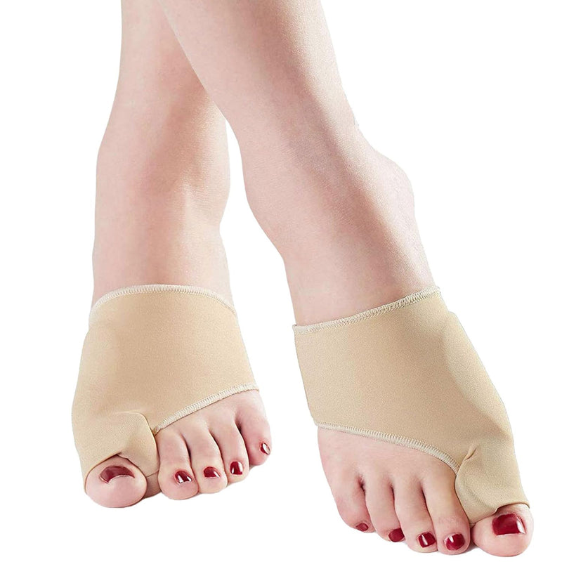 AOOTUERL Valgus Correction Bandage, 1 Pair of Valgus Toe Corrector, Big Toe Straightener with Built-in Gel Pad Protection for Pain Relief from Hallux Valgus, Big Toe Straightener (Beige) - NewNest Australia