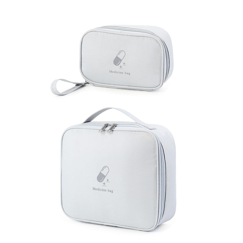 Floatdream Pack Of 2 Portable Medicine Bags, Large Capacity Waterproof Storage Boxes, Travel First Aid Kit Bag, For Travel, Camping, Going Out And Other Occasions - NewNest Australia