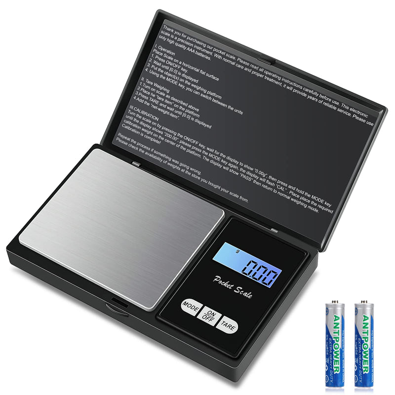 500G / 0.01G Pocket Scale, 500 X 0.01G Digital Pocket Scale, Precision Mini Kitchen Scale, Gold Scale, Coin Scale, Multifunction For Kitchen, Tea, Yeast, Coffee, Jewelery, Herbs - NewNest Australia