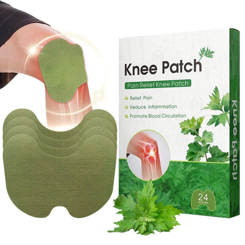 Pain Relief Patch for Knee, Pain Relief Patches, Natural Wormwood Knee Patches for Knee, Back, Neck, Muscle Soreness, Shoulders (24 Pieces) - NewNest Australia