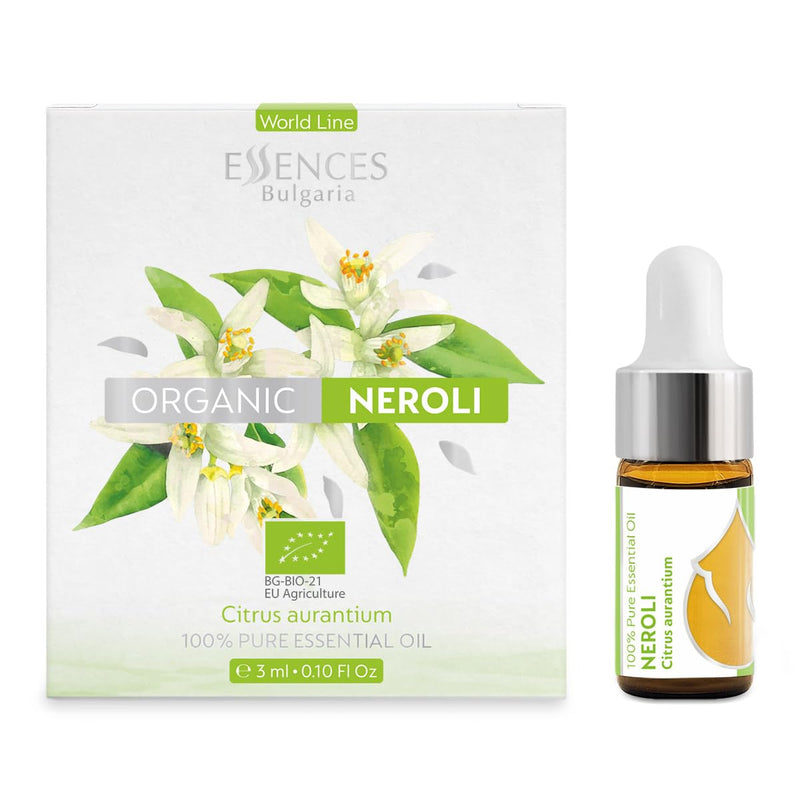 Essences Bulgaria Bio-Neroli Essential Oil 3 Ml Citrus Aurantium 100% Natural Pure Undiluted Therapeutic Grade Aromatherapy Cosmetics Cruelty Free Gmo Free Vegan - NewNest Australia