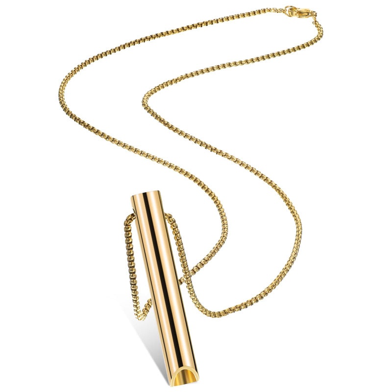 Fiada Stress Relief Necklace, Stainless Steel Necklace For Mindful Breath, Portable Meditation Breath Chain, Deep Breathing Exercise, Necklace For Men And Women, Meditation Anxiety Relief, Relaxation, - NewNest Australia