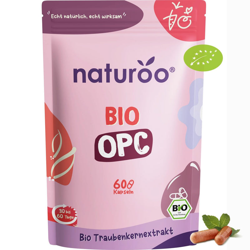 OPC 90% | Grape seed extract in high doses For 1 to 2 months | 60 capsules | Rich in antioxidants, polyphenols and flavonoids | 500 mg powder per dose| Helps lower blood pressure - NewNest Australia