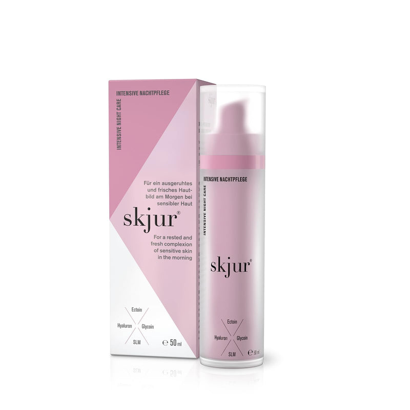 Skjur intensive night care. The facial care for intensive regeneration of the skin overnight with shea butter, wheat germ oil and cocoa butter, vegan skincare, 50ml - NewNest Australia