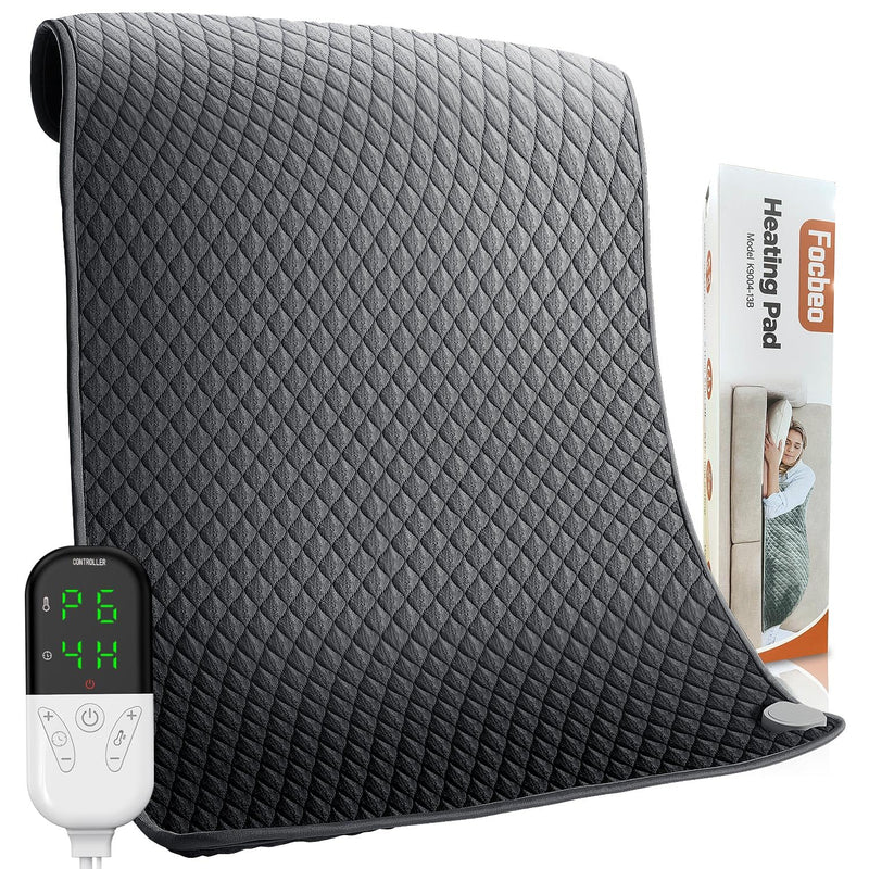 Heating pad, heat pad with automatic switch-off and 6 temperature levels, 80 x 60cm heating pad for back, neck, shoulder, stomach, quick heating, machine washable - NewNest Australia