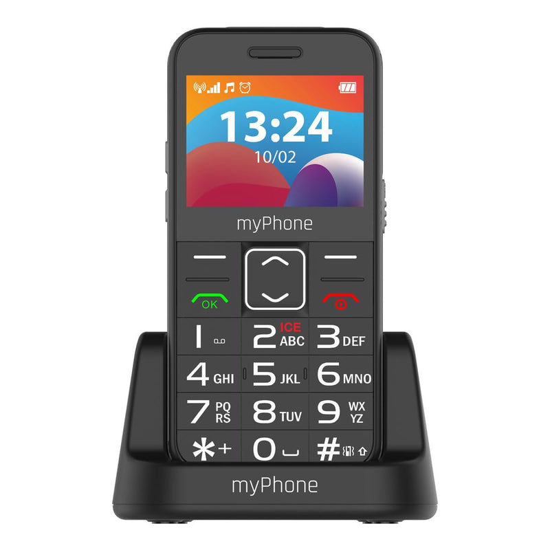 myPhone Halo 3 LTE Robust mobile phone for seniors with charging station, large 1400 mAh battery, SOS button and flashlight - NewNest Australia