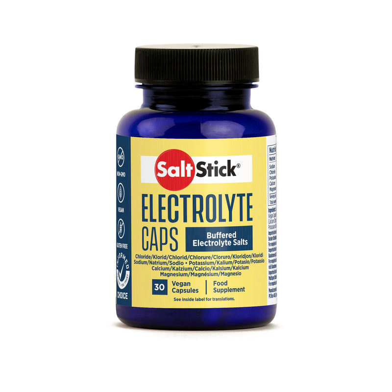 SaltStick Caps 30 salt & mineral capsules with electrolytes (sodium, potassium, calcium, magnesium) and vitamin D3, 33 g - NewNest Australia