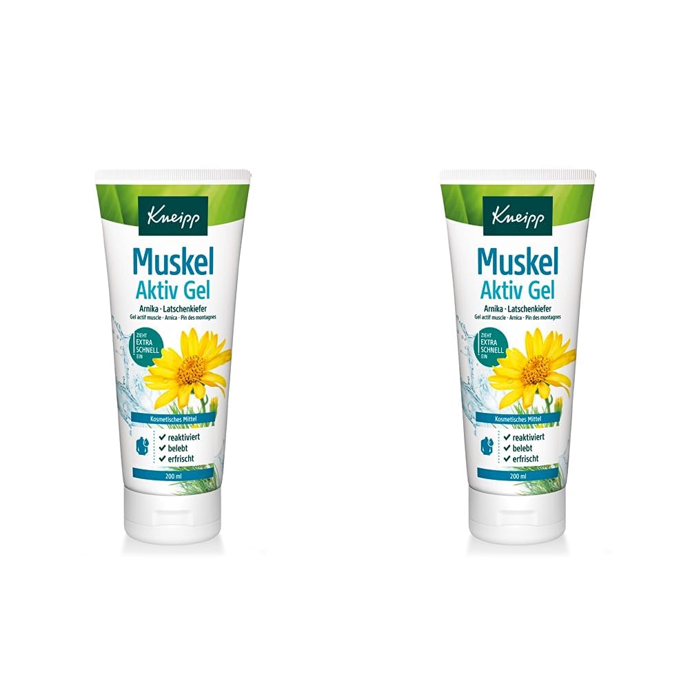 Kneipp Muscle Active Gel with Arnica and Mountain Pine, 200ml (pack of 2) - NewNest Australia