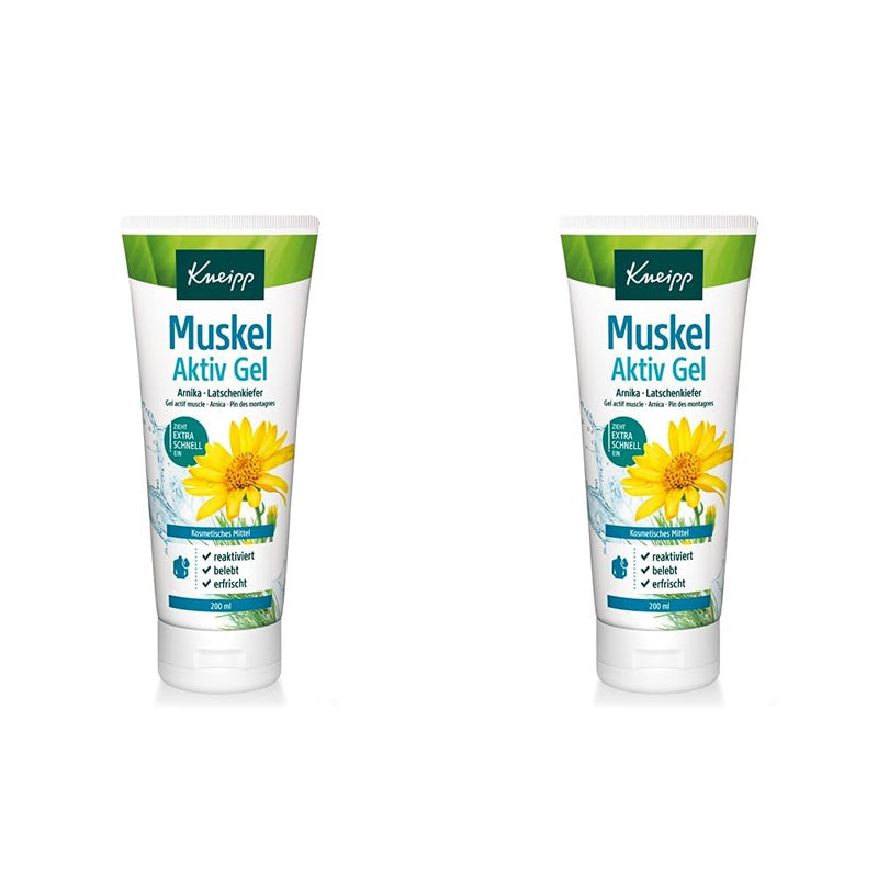 Kneipp Muscle Active Gel with Arnica and Mountain Pine, 200ml (pack of 2) - NewNest Australia