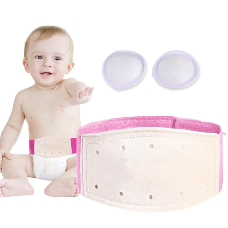 INGJIA Umbilical Hernia Belt Baby Belly Band Infant Belly Bandage for Hernia Support Truss Children Navel Belly Button Band Newborn Baby Supplies Adjustable Wrap Rose - NewNest Australia