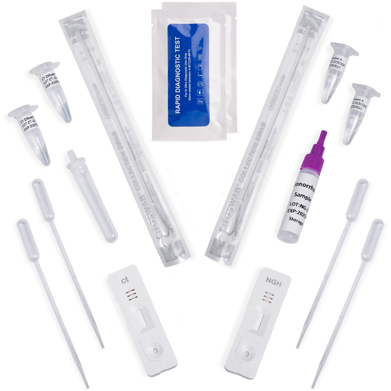Chlamydia & Gonorrhea self-test kit | Tests for men or women for chlamydia and gonorrhea with a swab test | Rapid STD STI Home Test - NewNest Australia