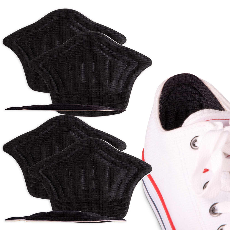 SULPO 2 pairs of heel pads - shoe insoles - heel protection - shoe insoles for shoes that are too big - heel cushions to make shoes smaller - heel insoles black 5 mm and 10 mm - NewNest Australia
