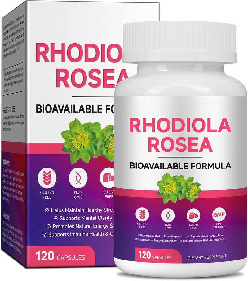 Green Naturals Rhodiola Rosea 500 Mg High Dose Caps. 120 pieces