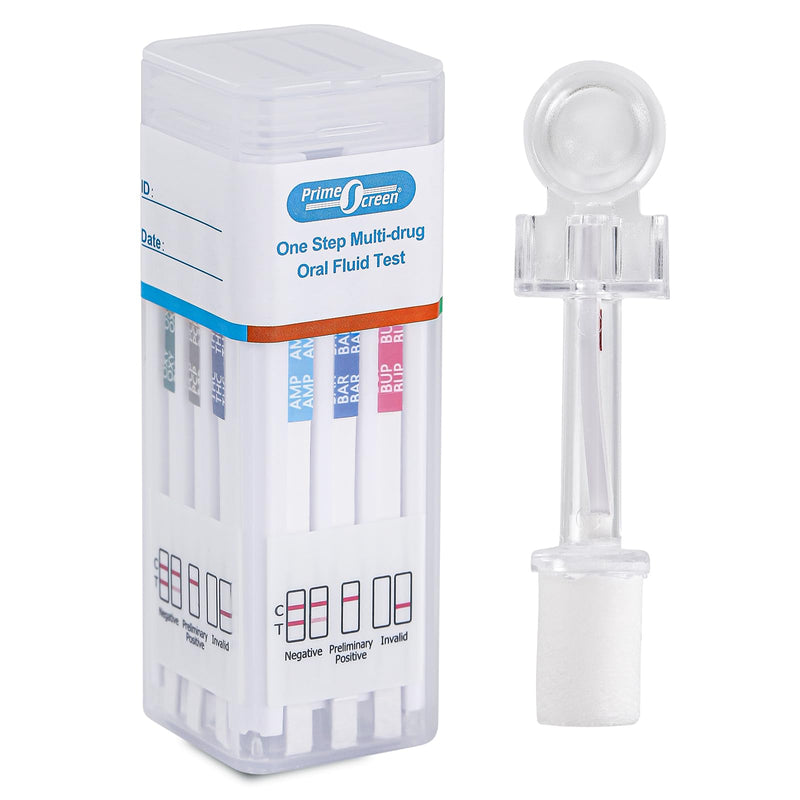 Prime Screen Saliva Drug Test 12 Panel Drug Rapid Test Kits for Cannabis, Cocaine, Opiates, Methadone, Amphetamines, Ecstasy and all drugs - NewNest Australia