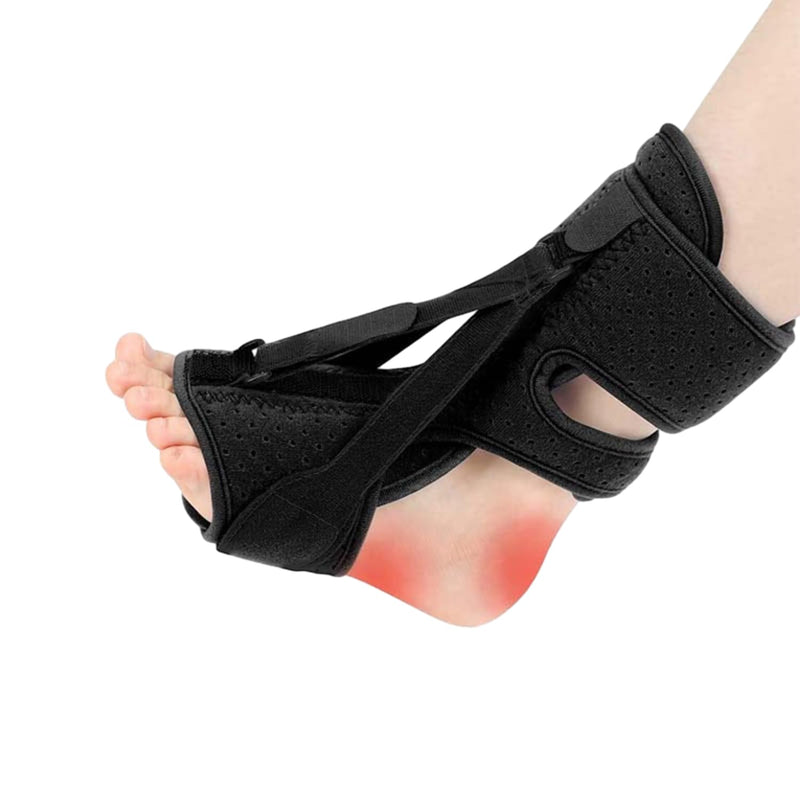 MEMOFYND Night Splint for Plantar Fasciitis, Adjustable Plantar Fasciitis Splint, Suitable for Foot Hanging Correction Braces, Support Bands, Heel Tendonitis, Ankle and Foot Pain (Black) - NewNest Australia