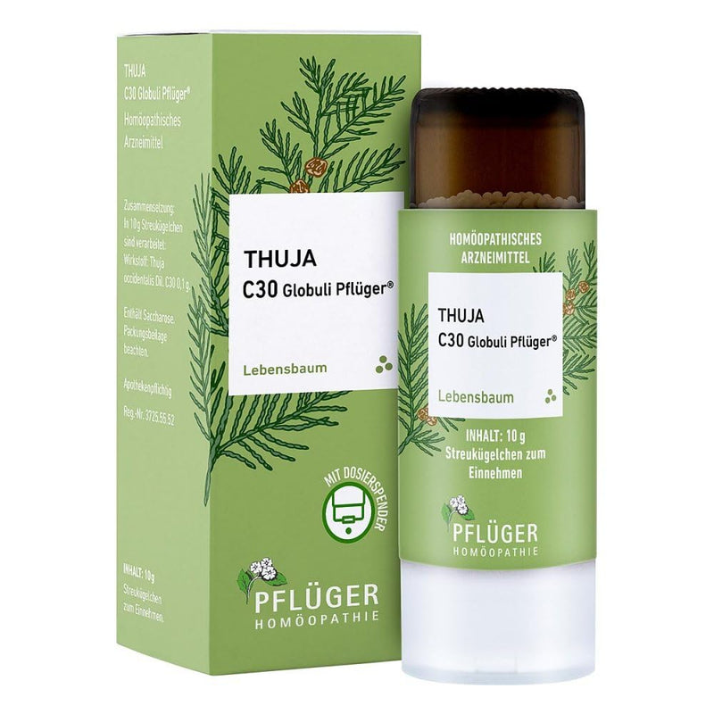 Thuja C30 globules Pflueger dosing dispenser 10 g - NewNest Australia