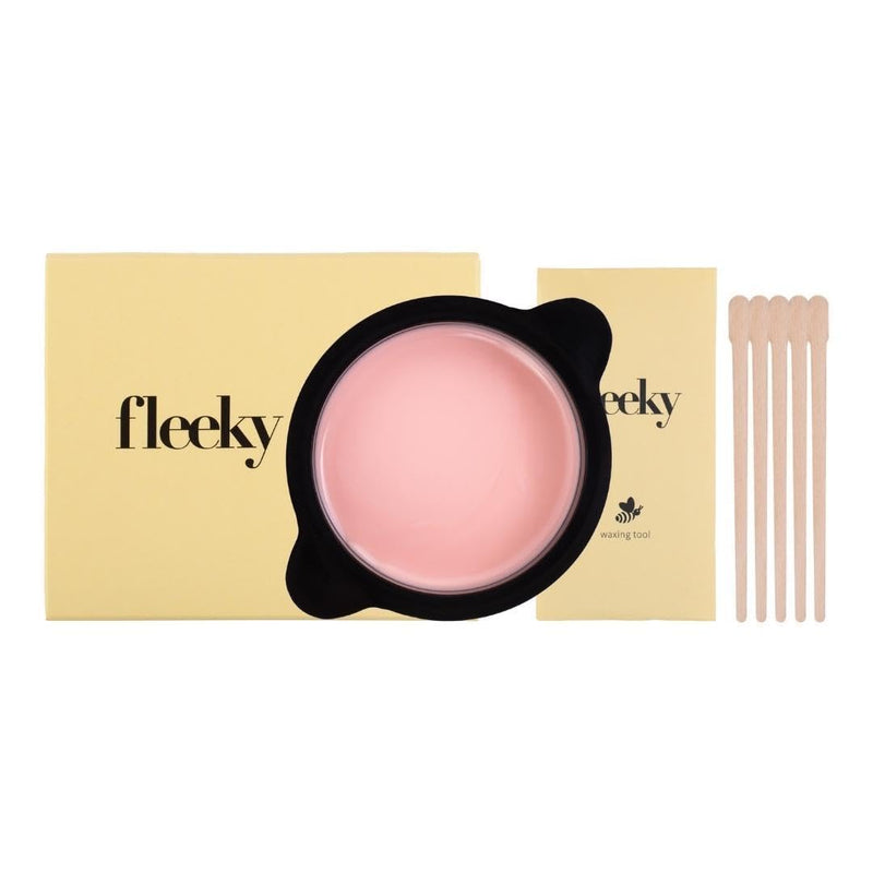 Microwave hot wax set - 2-in-1 waxing for hair removal & care - ideal for face, body & bikini area - precision with wooden spatula. - NewNest Australia