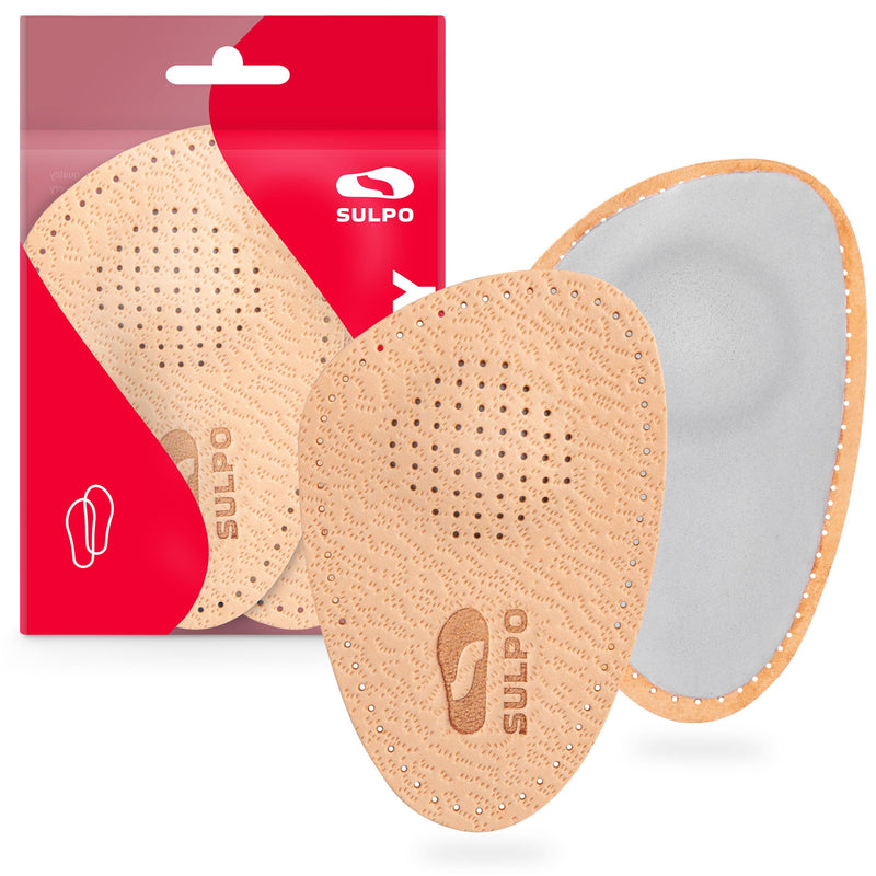 SULPO shoe insoles orthopedic - insoles leather - splayfoot insoles - ball pads forefoot - insoles splayfoot - half soles - pads - metatarsal pads - forefoot pads - 41/42 41-42 - NewNest Australia