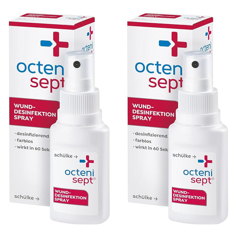 octenisept wound disinfection spray - painless antiseptic for the treatment of acute and chronic wounds, protects against wound infections, 50 ml solution (pack of 2) - NewNest Australia