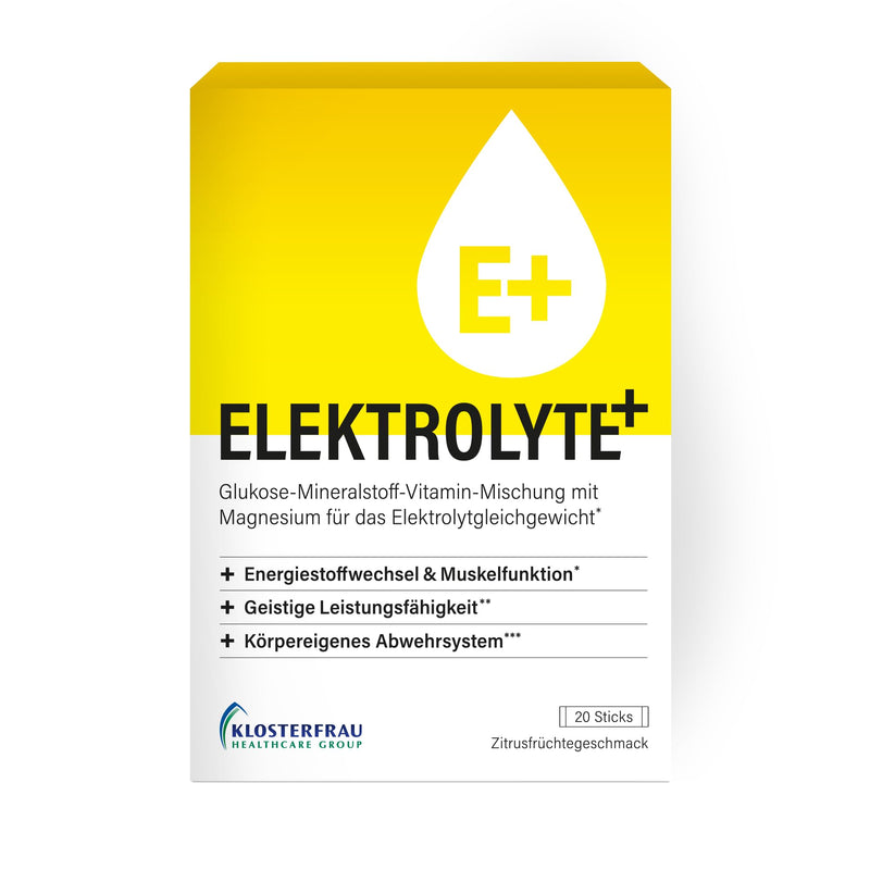 ELECTROLYTES+ | 20 sticks | supports electrolyte balance* | with magnesium, zinc, B5, potassium | Citrus fruit flavor | vegan - NewNest Australia
