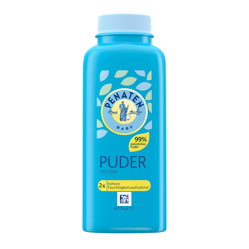 Penaten natural baby powder with aloe & vitamin E (1x 100g) - Protects sensitive skin, absorbs moisture & keeps the skin dry - 99% ingredients of natural origin - NewNest Australia