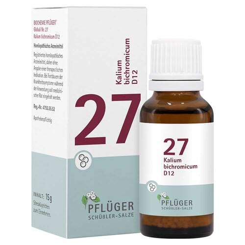 BIOCHEMISTRY Pflueger 27 Kalium bichromicum D 12 Glob. 15g - NewNest Australia
