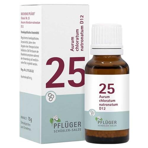 BIOCHEMIE Pflueger 25 Aurum chlorat.natron.D 12 gl. 15g - NewNest Australia