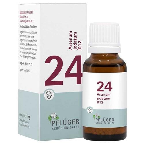 BIOCHEMISTRY Pflueger 24 Arsenum jodatum D 12 globules 15 g - NewNest Australia