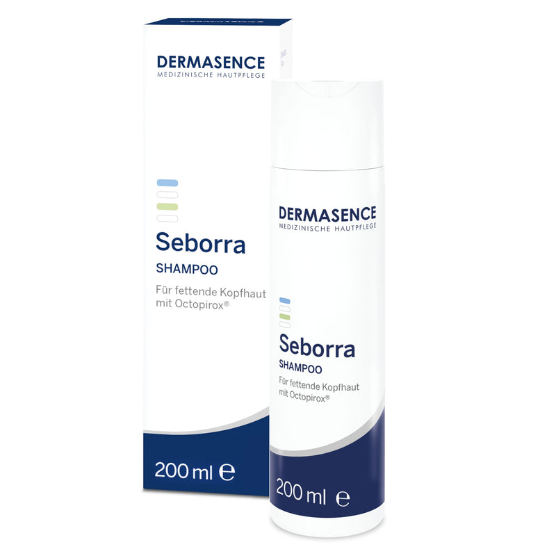DERMASENCE Seborra Shampoo, 200 ml - Gentle cleansing for the oily and dandruff-prone scalp - also recommended as an accompaniment to therapy for sebhorric eczema - for daily hair washing - NewNest Australia