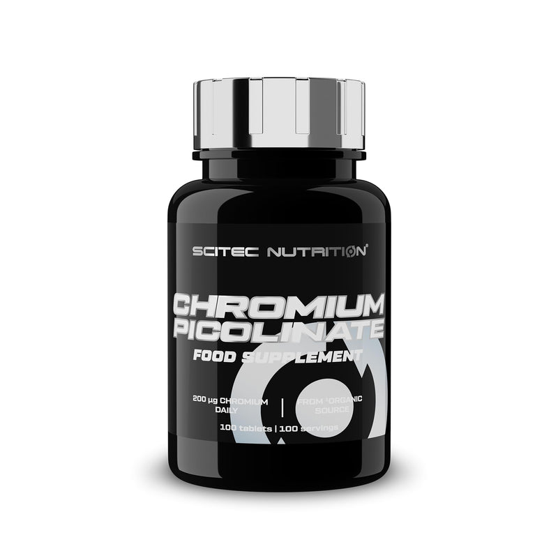 Scitec Nutrition Chromium Picolinate - Essential mineral for macronutrient metabolism and healthy blood sugar levels - Yeast-free plant-based formula - 100 capsules - NewNest Australia